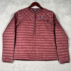 Patagonia Pullover Jacket Womens Small Red‎ AlpLight Down Lightweight Packable